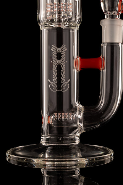 Sovereignty - MA - Upgrid 16mm 6 Cut Stemline to Mini Grid Dome w/Natty Neck - Pomegranate/Star White