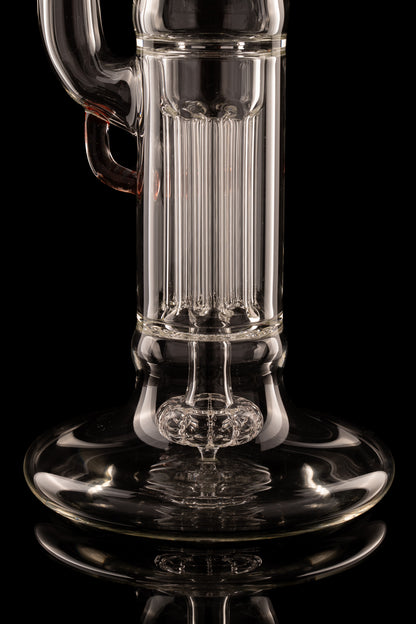 Sovereignty - MA - Full Sized Hollow Foot Peyote Pillar w/Straight 44mm Neck - Transparent Red