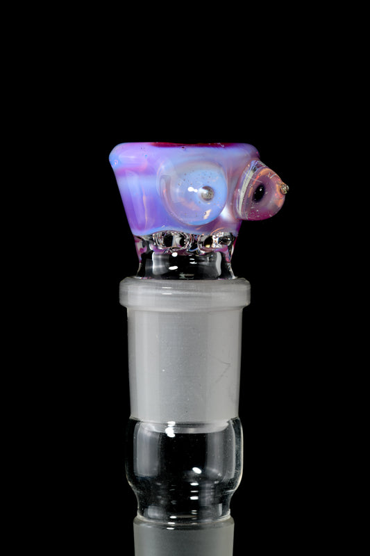 Titz Glass - 18mm 4-Hole Single Colour Boob Bowl - 5