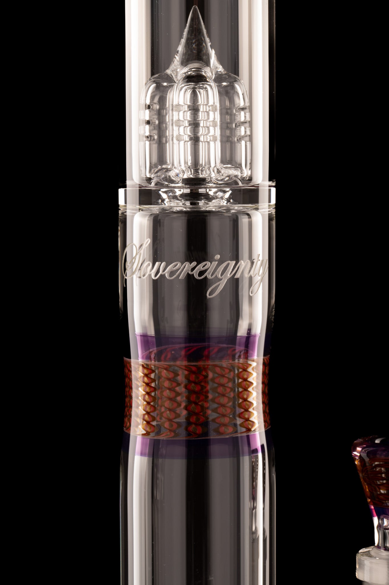 Sovereignty - Clear - 44x4 - Inv4 Zanfirico Encalmo Tube w/Coloured Booty & Matching FA Slide