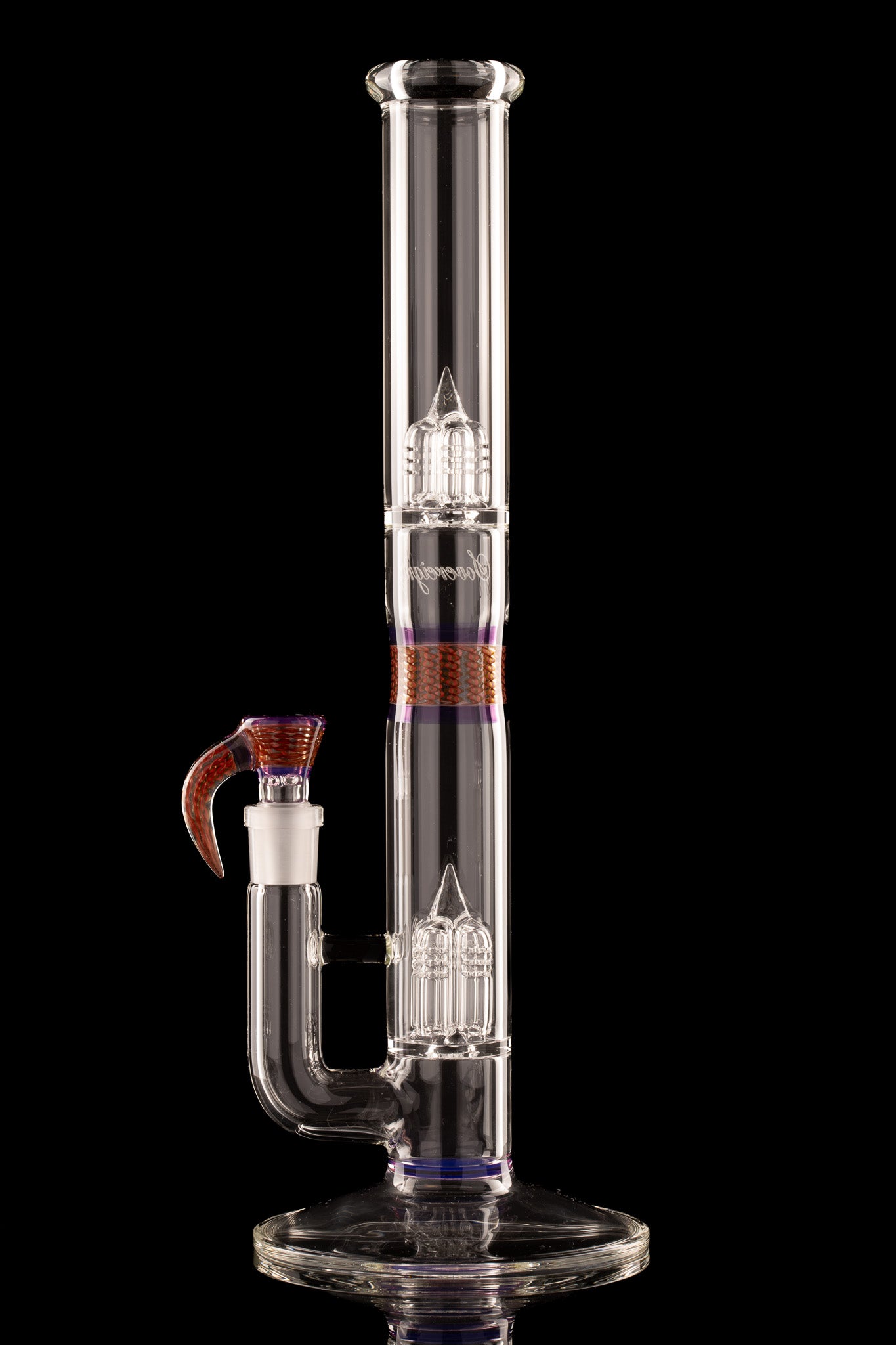Sovereignty - Clear - 44x4 - Inv4 Zanfirico Encalmo Tube w/Coloured Booty & Matching FA Slide