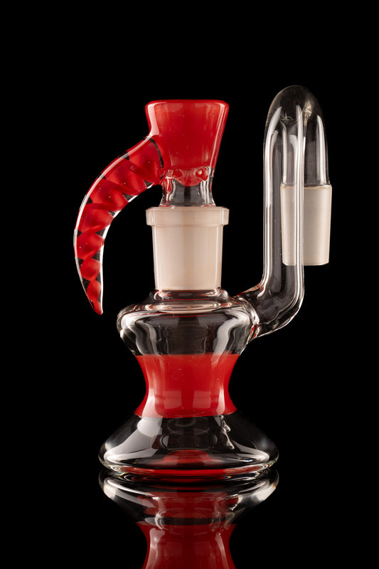 Al Gore - 18mm Accented Dry Ash Catcher w/Bowl Set - Red
