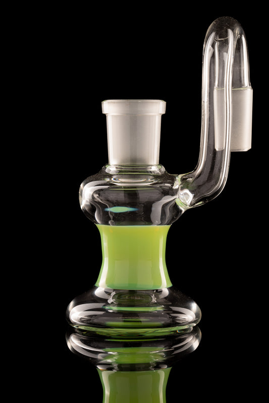 Al Gore - 18mm Accented Dry Ash Catcher - Milky Slyme