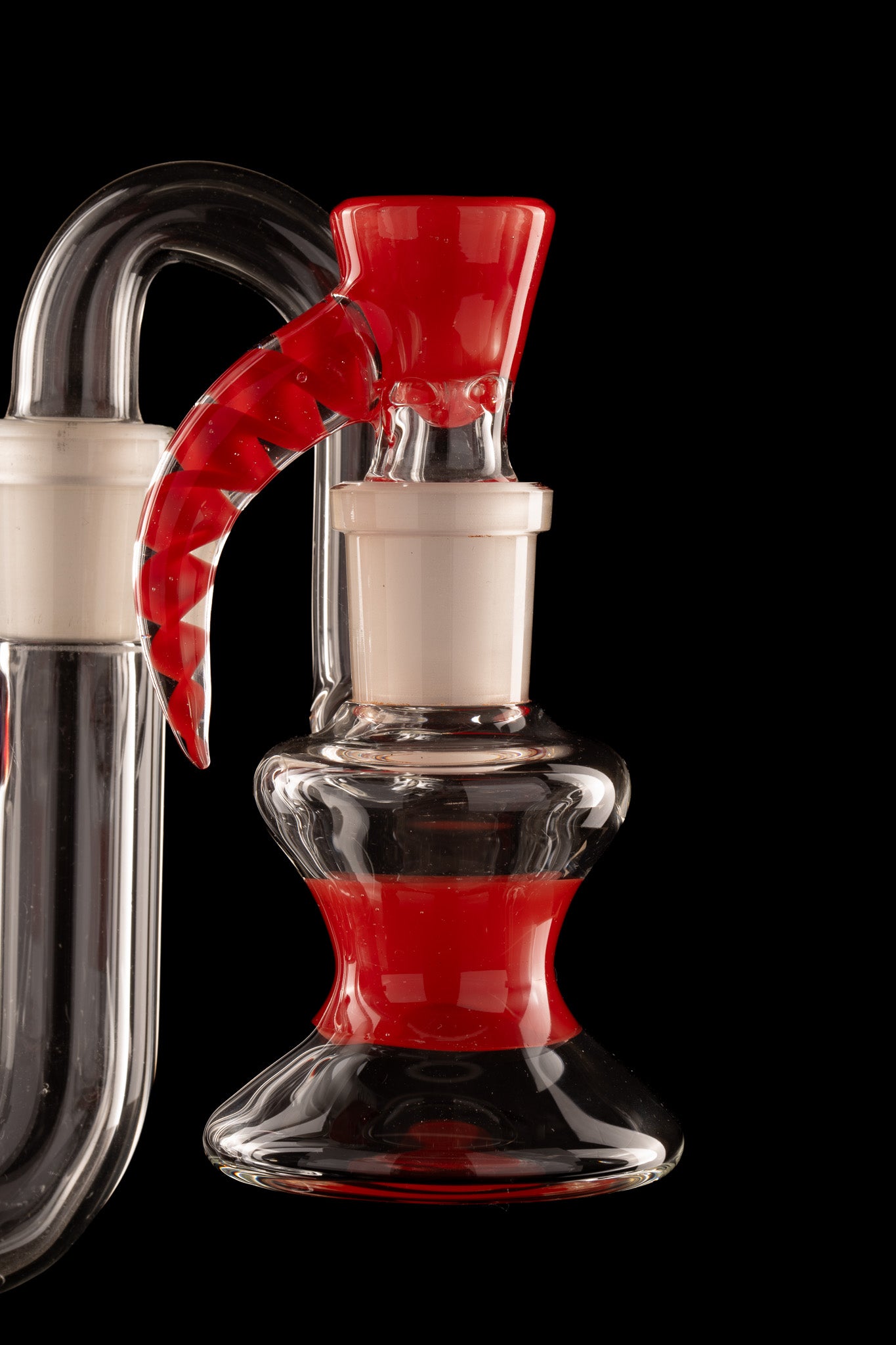 Al Gore - 18mm Accented Dry Ash Catcher w/Bowl Set - Red