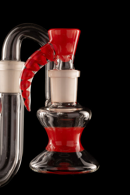 Al Gore - 18mm Accented Dry Ash Catcher w/Bowl Set - Red