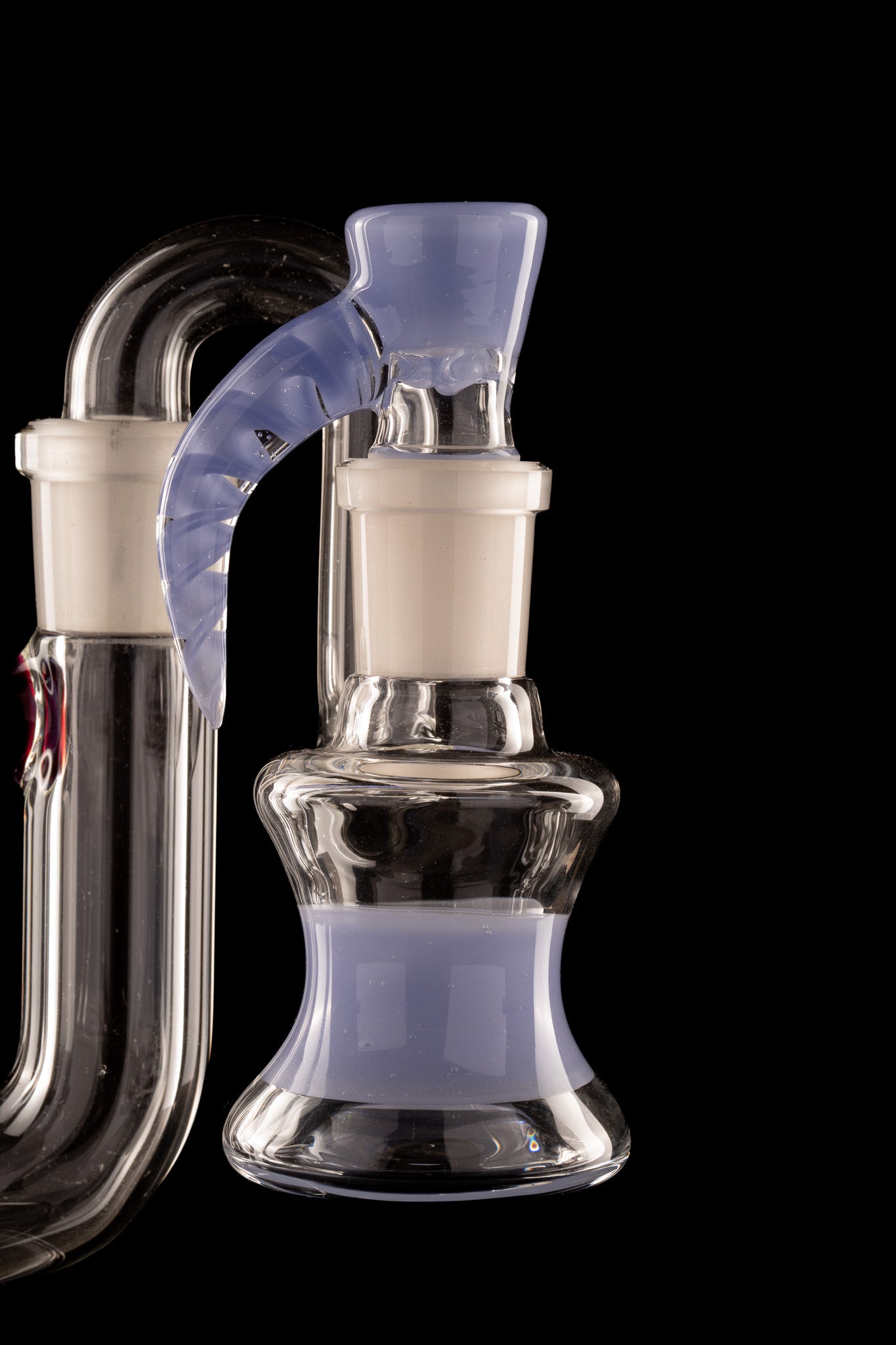 Al Gore - 18mm Accented Dry Ash Catcher w/Bowl Set - Periwinkle