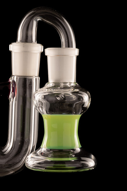 Al Gore - 18mm Accented Dry Ash Catcher - Milky Slyme