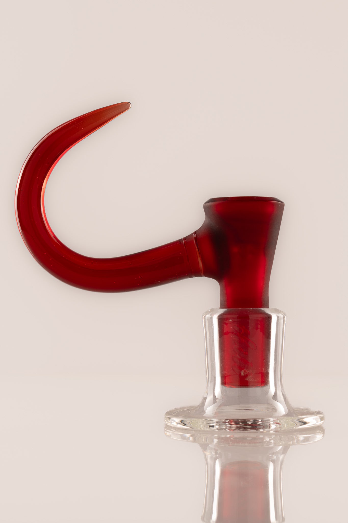 Thill Glassworks - 18mm 4-Hole Sandblasted Full Colour Slide - Pomegranate