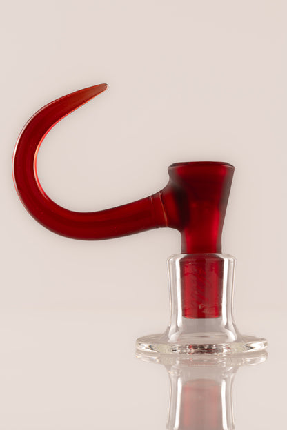 Thill Glassworks - 18mm 4-Hole Sandblasted Full Colour Slide - Pomegranate