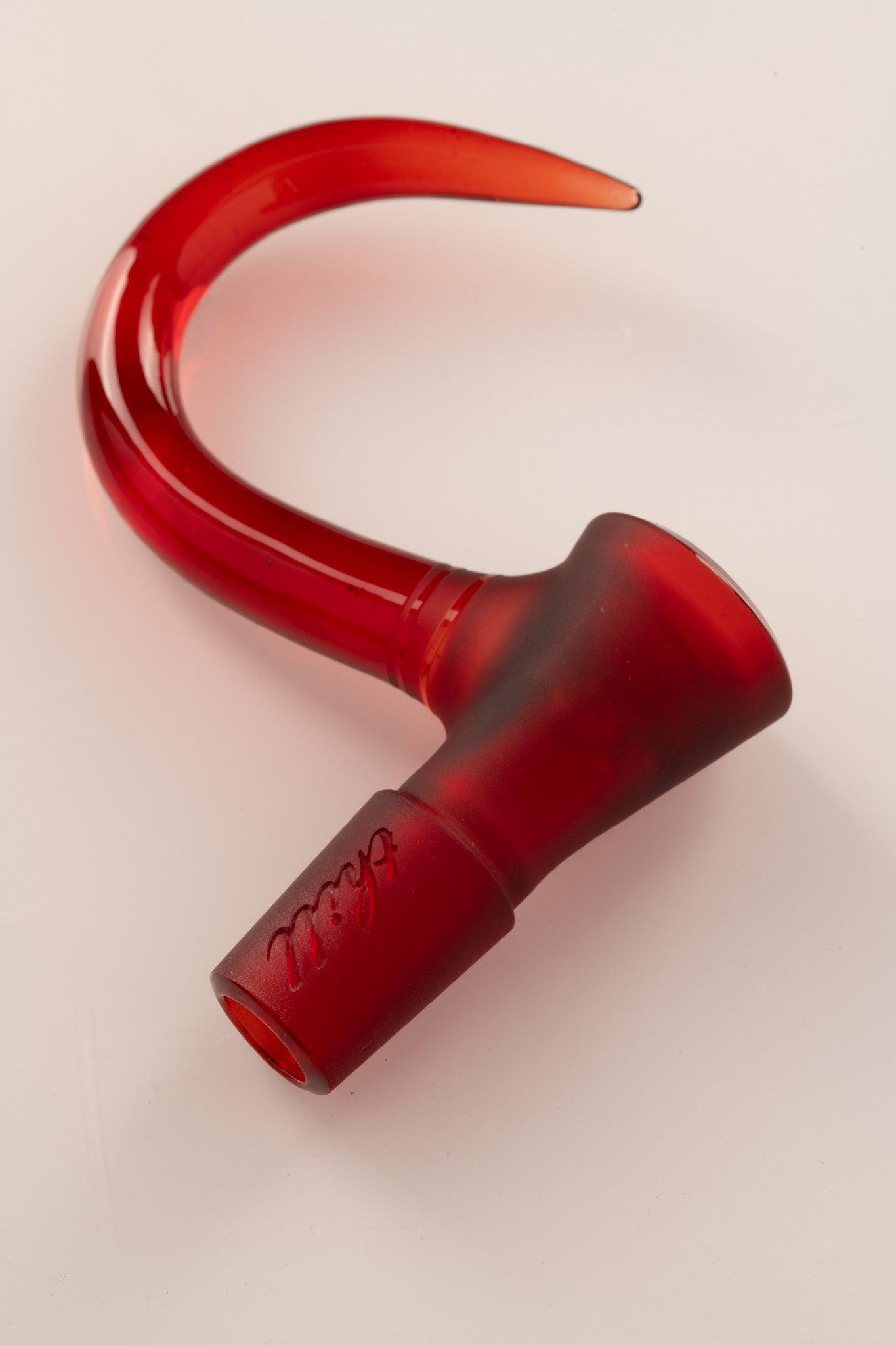 Thill Glassworks - 18mm 4-Hole Sandblasted Full Colour Slide - Pomegranate