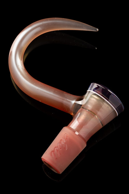 Thill Glassworks - 18mm 4-Hole 2-Tone Full Colour Slide - Scarlet Pink over Electrum