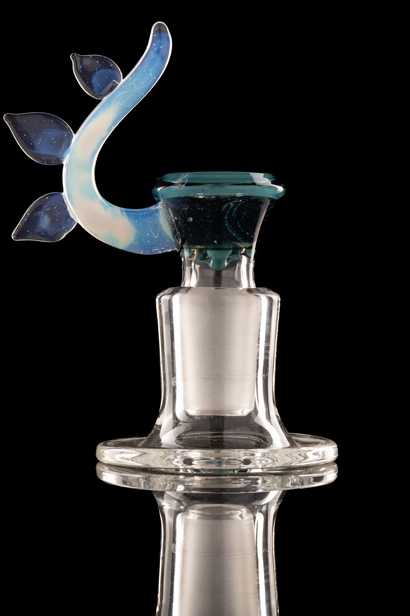 Discobox Glass - 18mm 4 Hole Crushed Opal Slide - 2