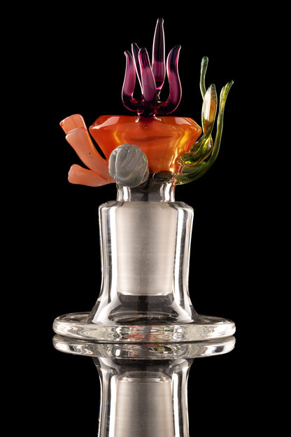 Discobox Glass - 18mm 4 Hole Coral Sculpt Slide