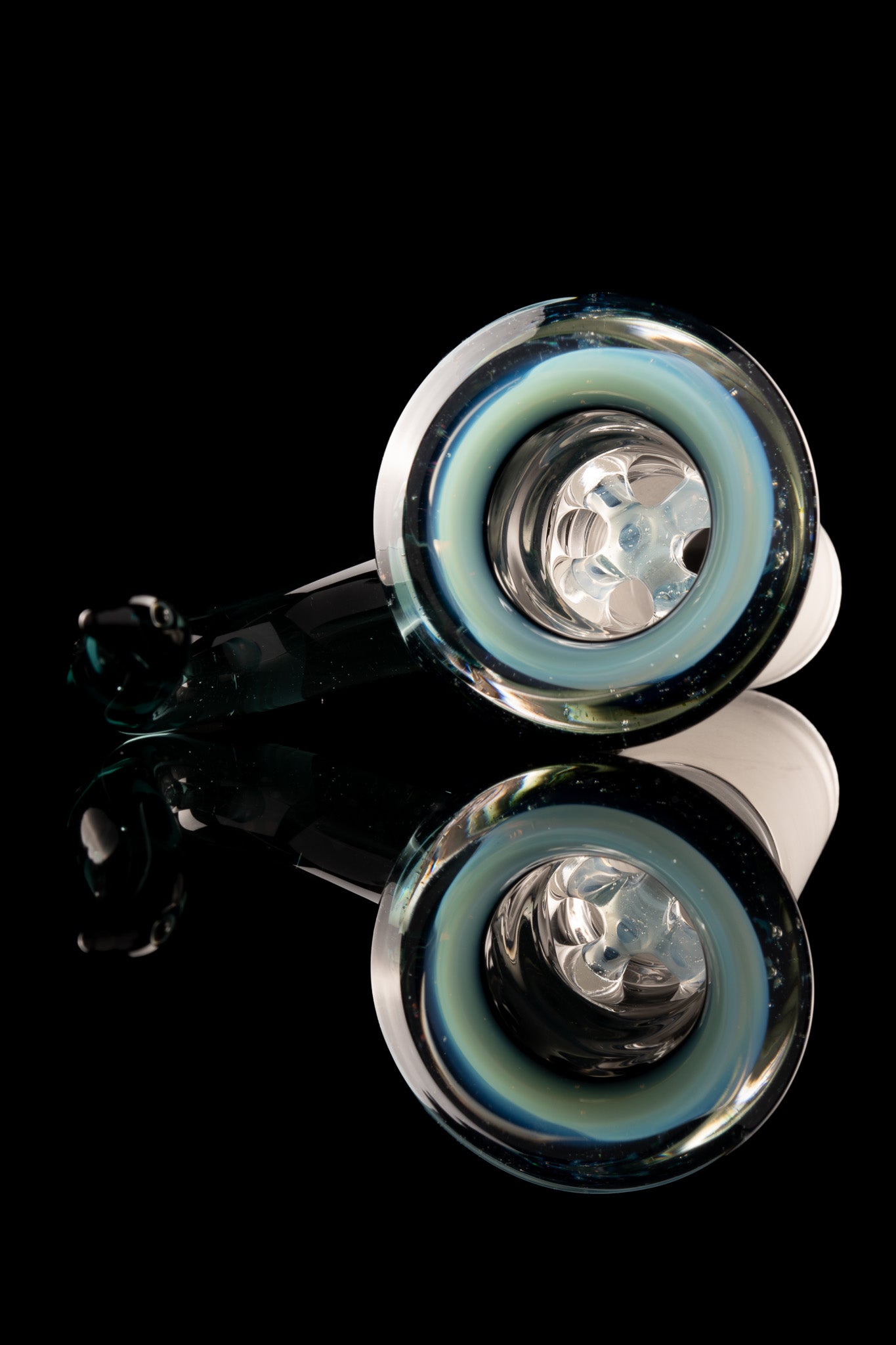 Discobox Glass - 18mm 4 Hole Crushed Opal Slide - 1