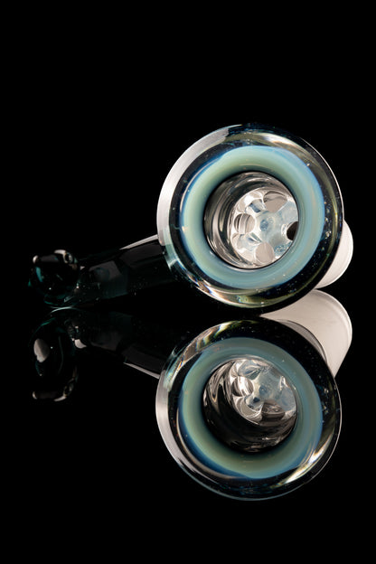 Discobox Glass - 18mm 4 Hole Crushed Opal Slide - 1