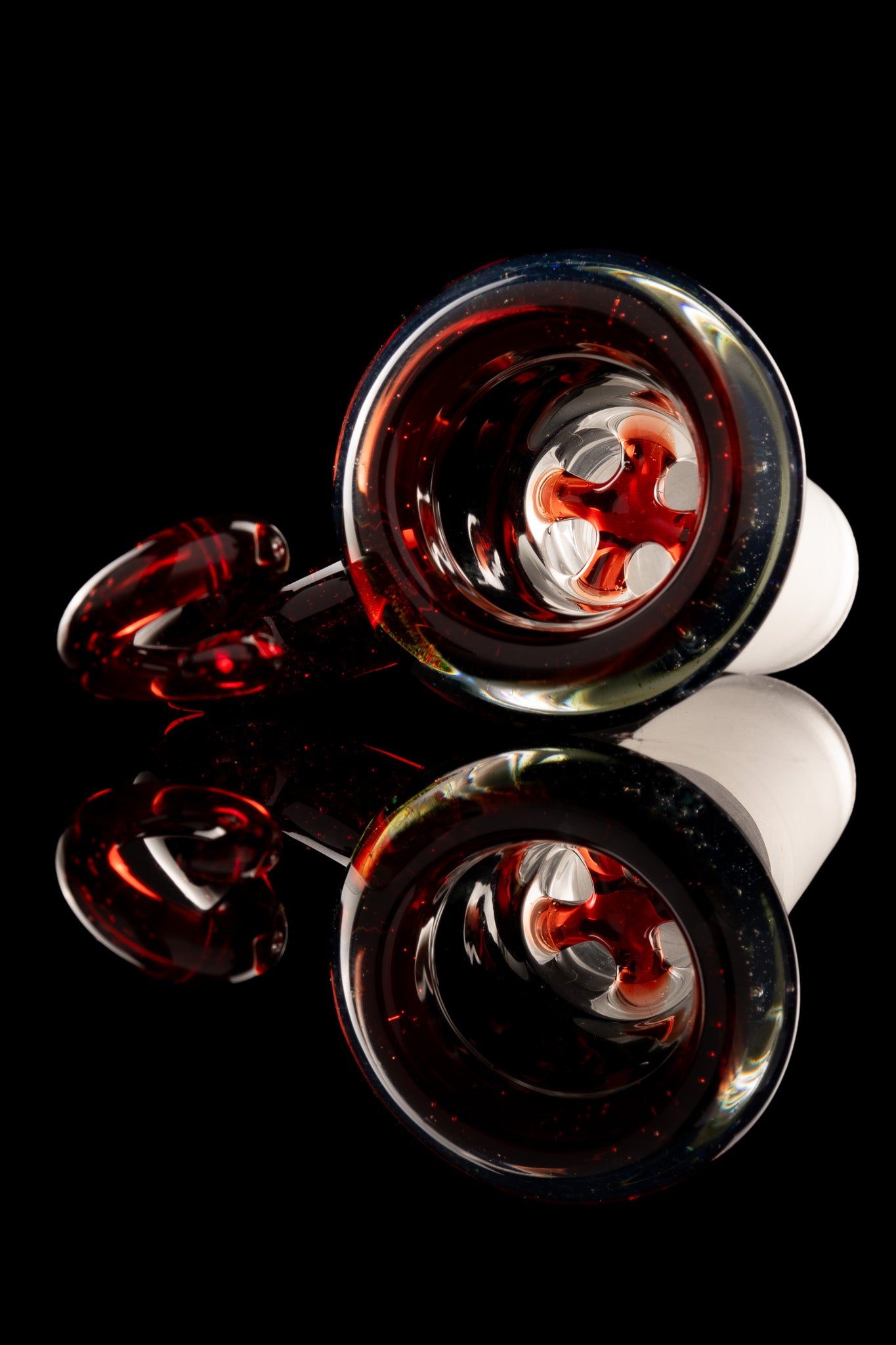 Discobox Glass - 18mm 4 Hole Crushed Opal Slide - 3