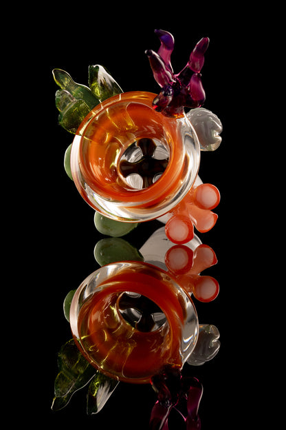 Discobox Glass - 18mm 4 Hole Coral Sculpt Slide