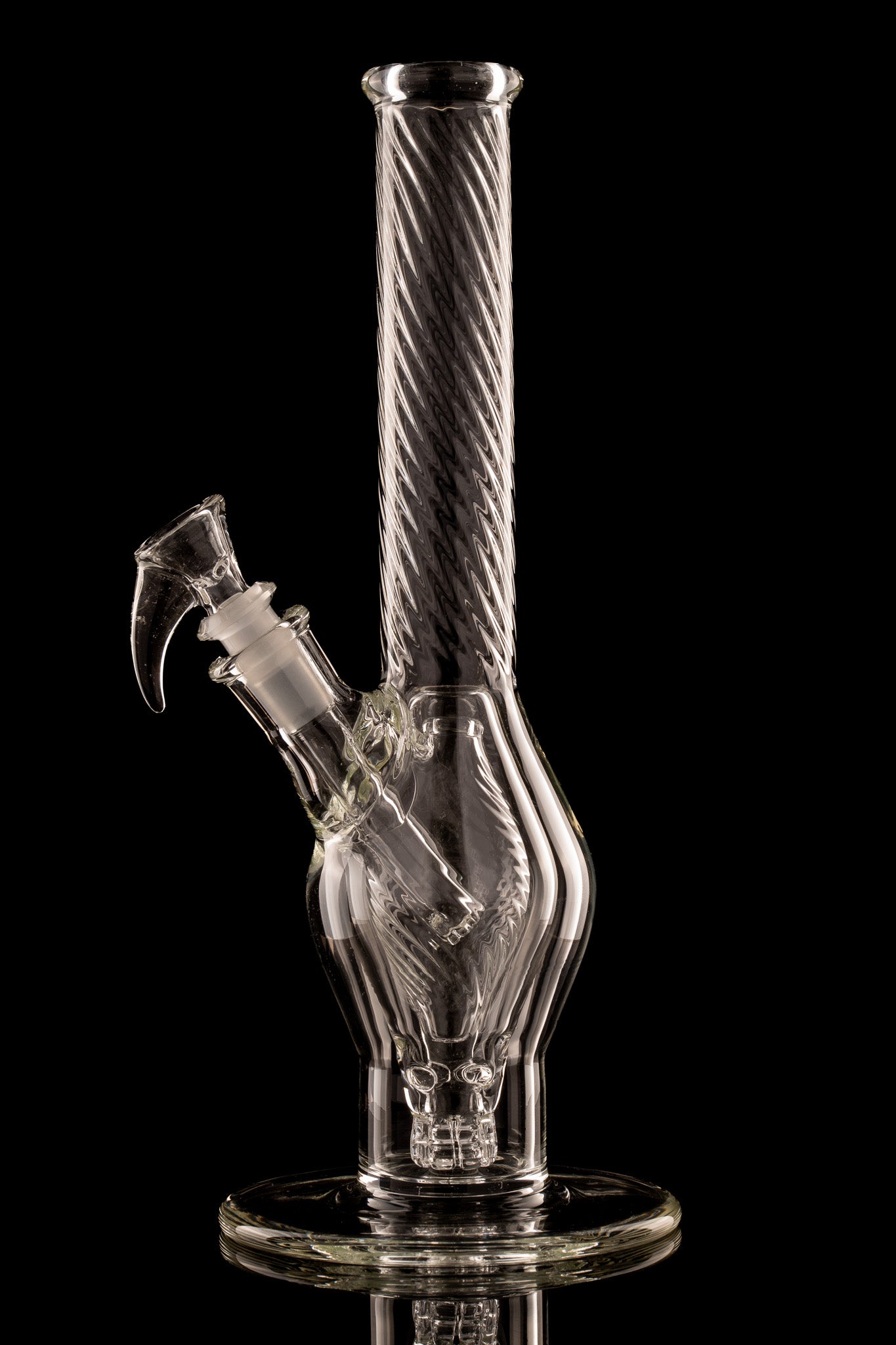 Flex Glass - Marquise Tube - Clear Scalloped