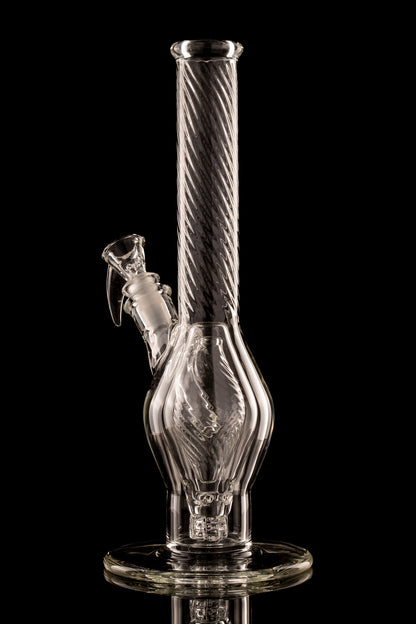 Flex Glass - Marquise Tube - Clear Scalloped