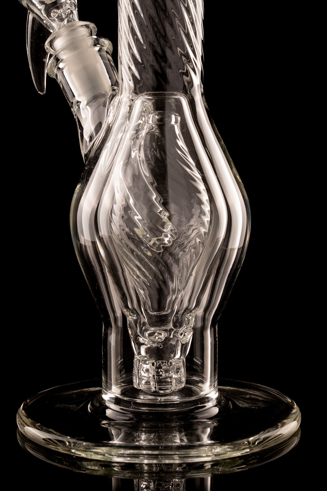 Flex Glass - Marquise Tube - Clear Scalloped