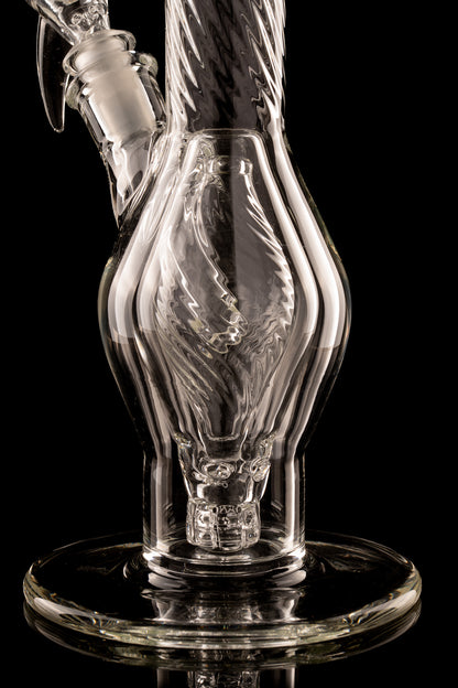 Flex Glass - Marquise Tube - Clear Scalloped