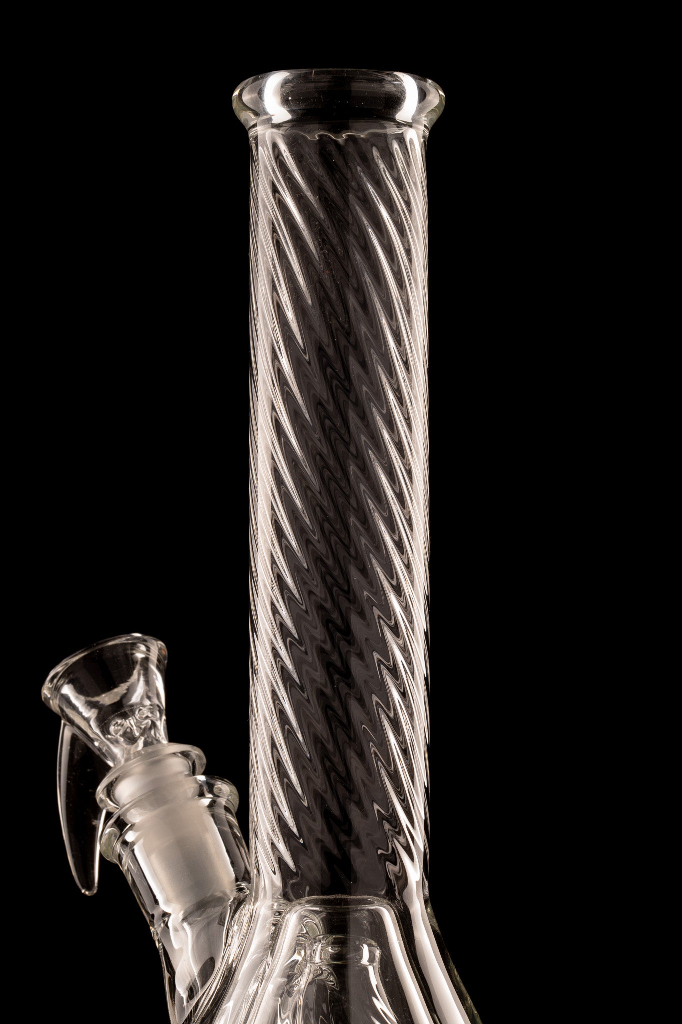 Flex Glass - Marquise Tube - Clear Scalloped