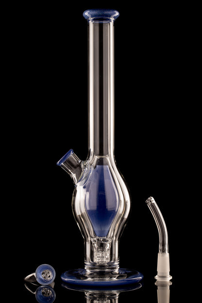Flex Glass - Marquise Tube - Blue Crushed Opal
