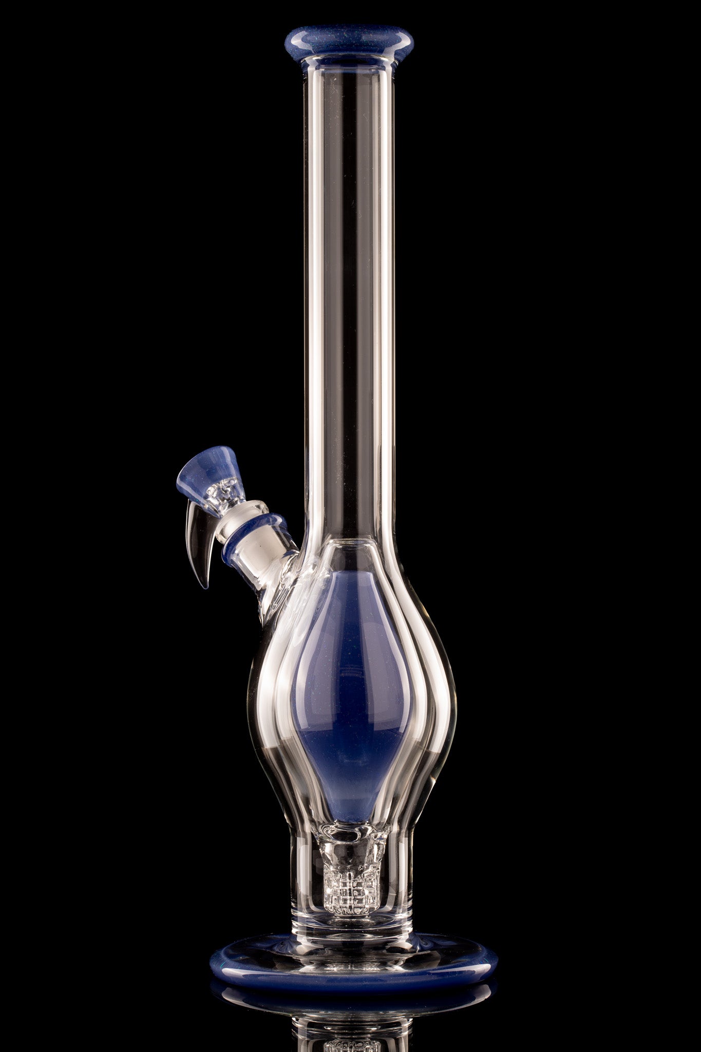 Flex Glass - Marquise Tube - Blue Crushed Opal