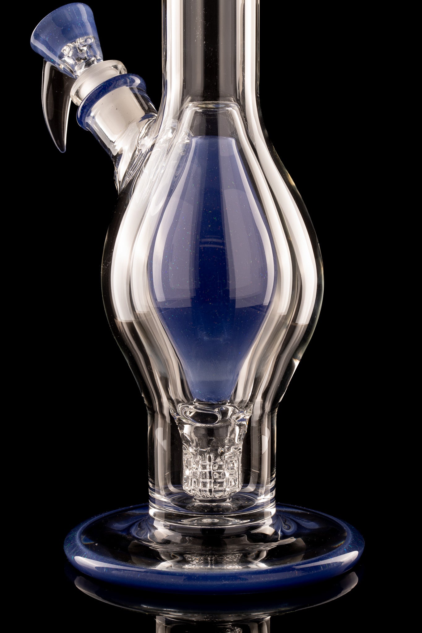 Flex Glass - Marquise Tube - Blue Crushed Opal