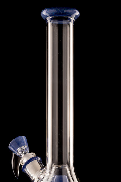 Flex Glass - Marquise Tube - Blue Crushed Opal