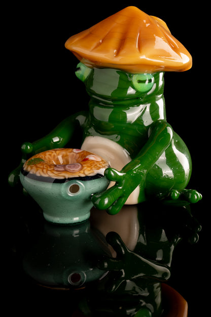 Tony Kazy x Dojo - Frog Having Ramen Push Bubbler