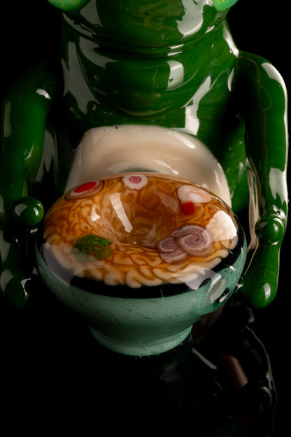 Tony Kazy x Dojo - Frog Having Ramen Push Bubbler