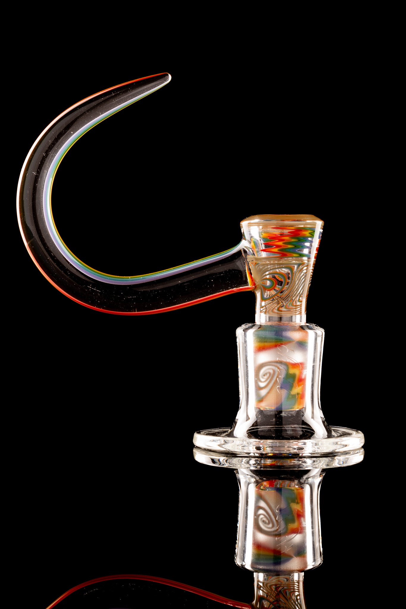 Thill Glassworks - 18mm 4 Hole Full Work Rainbow Linework