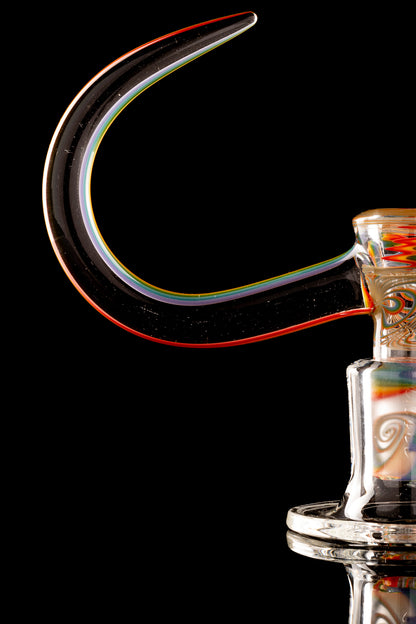 Thill Glassworks - 18mm 4 Hole Full Work Rainbow Linework