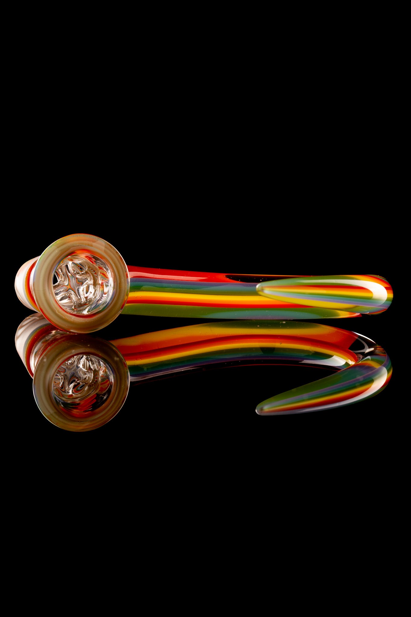 Thill Glassworks - 18mm 4 Hole Full Work Rainbow Linework