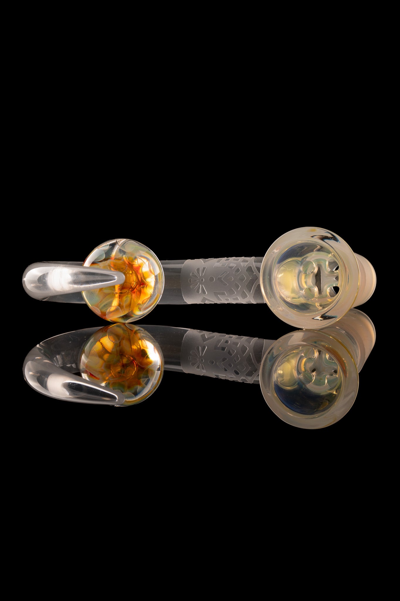 Thill Glassworks x Al Gore - 18mm 4 Hole Fumed Marble Horn Full Work Slide