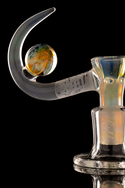 Thill Glassworks x Al Gore - 18mm 4 Hole Fumed Marble Horn Full Work Slide