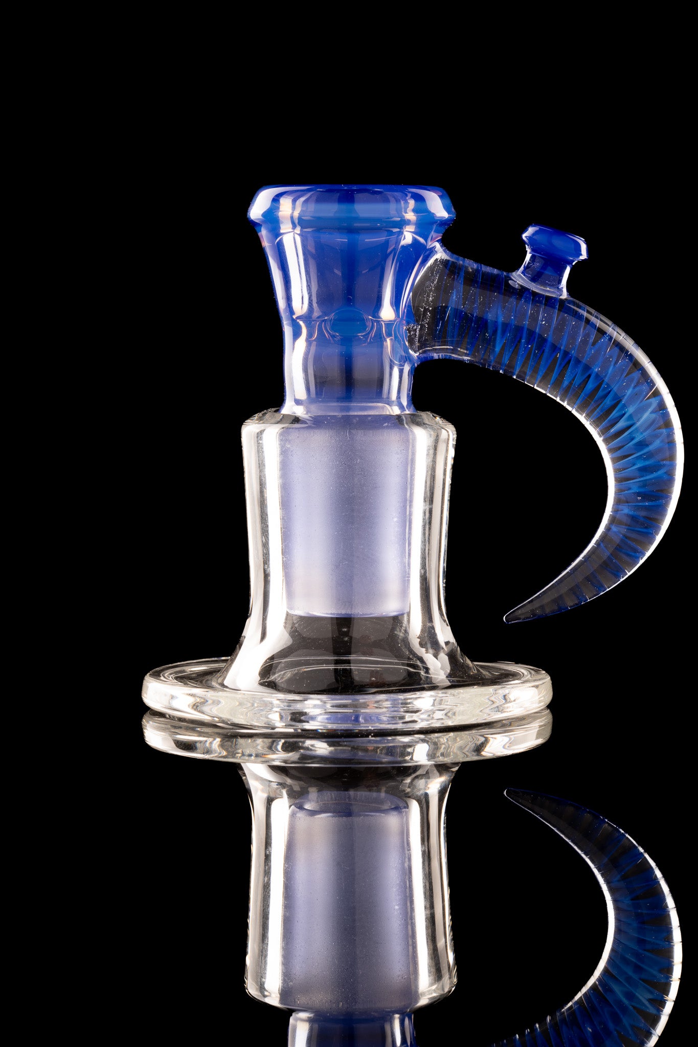Jamms Glass - 18mm 4 Hole Full Work W/ Cane Handle - Neptune