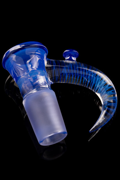 Jamms Glass - 18mm 4 Hole Full Work W/ Cane Handle - Neptune