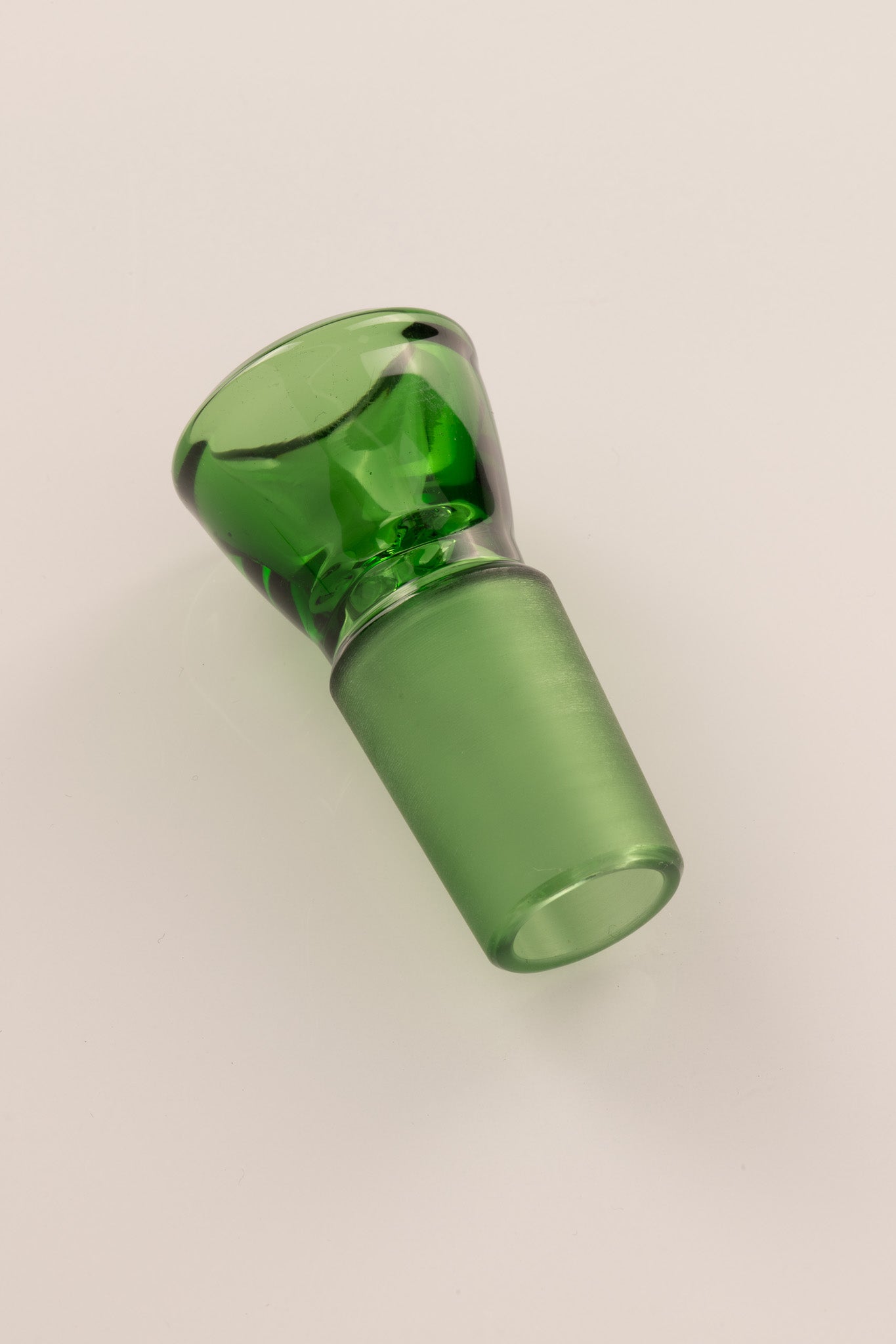 Asu Glass - Full Work 18mm 3 Hole "Budget Bowl" - Emerald Green