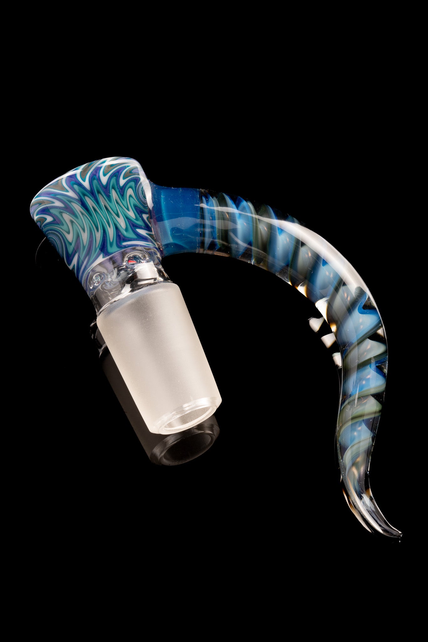 Asu Glass x Briggs Glass - 18mm 4 Blue Linework Slide
