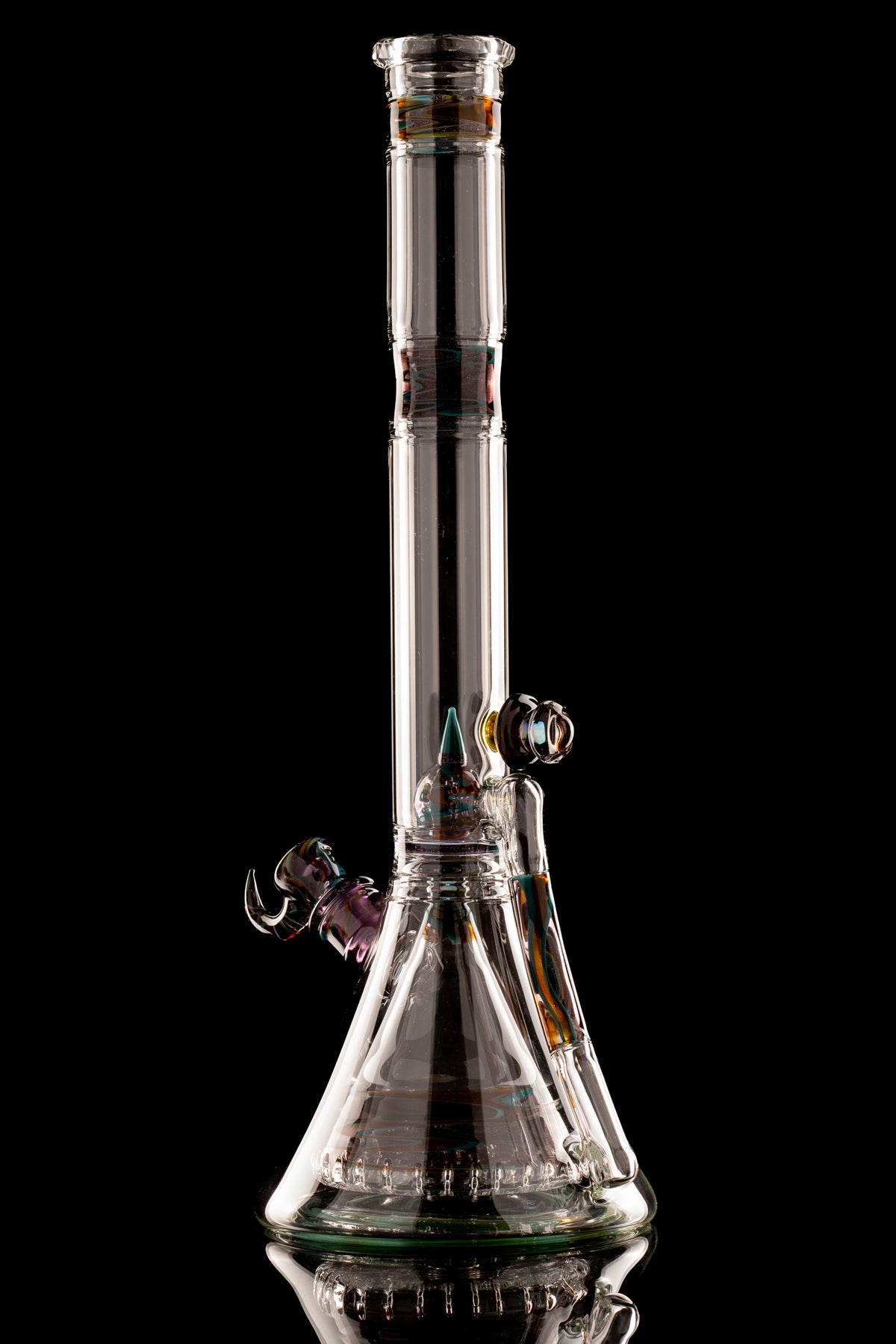 Blazed Glass - Worked Collins W/ Drain - 3