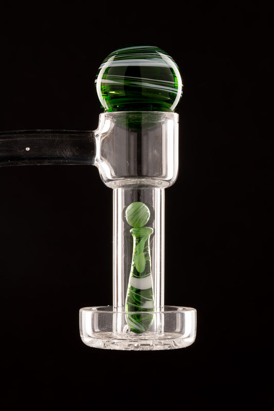 Baked Goods Quartz - Colour Swirl Terp Slurper Marble/Bat/Pearl Set