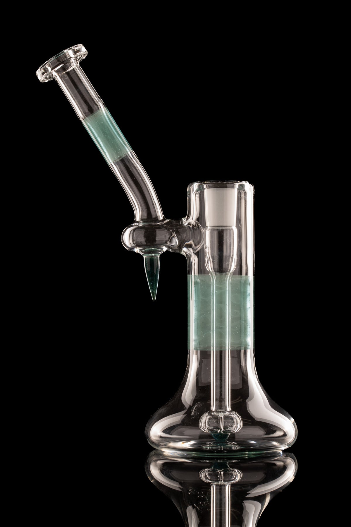 Green Belt Glass - FA 18mm Dewar Bubbler - Seafoam