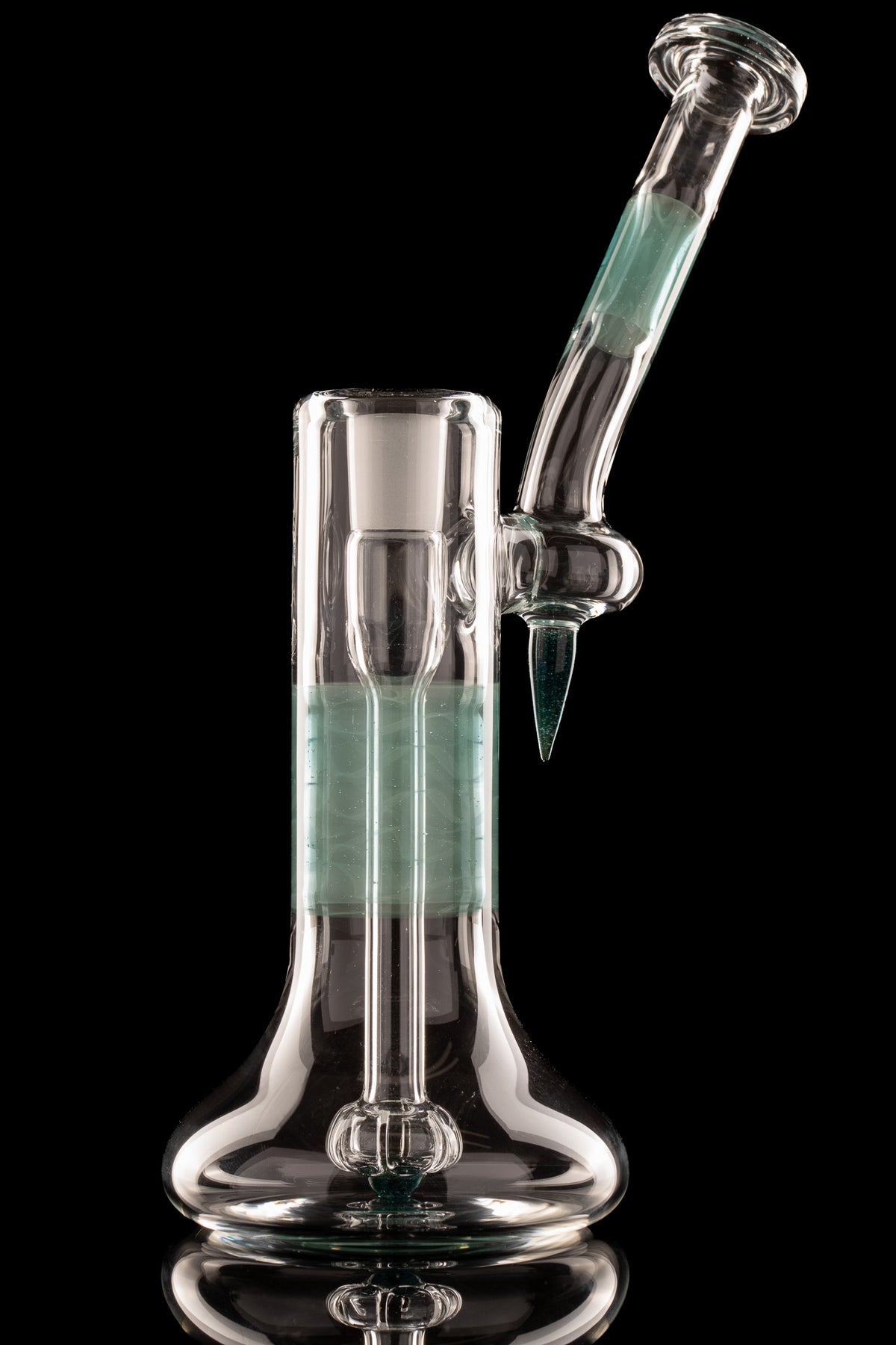 Green Belt Glass - FA 18mm Dewar Bubbler - Seafoam