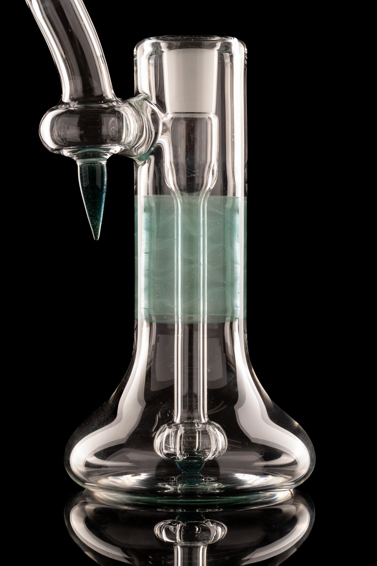 Green Belt Glass - FA 18mm Dewar Bubbler - Seafoam