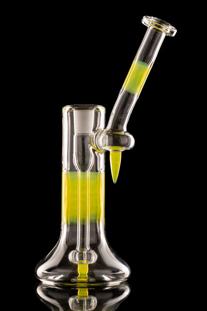 Green Belt Glass - FA 18mm Dewar Bubbler - Lemon Drop