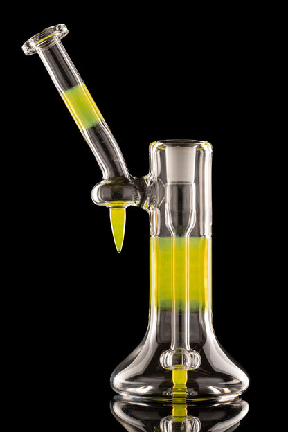 Green Belt Glass - FA 18mm Dewar Bubbler - Lemon Drop