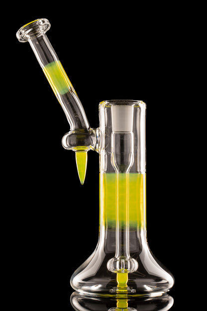 Green Belt Glass - FA 18mm Dewar Bubbler - Lemon Drop
