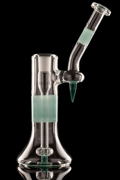 Green Belt Glass - FA 18mm Dewar Bubbler - Aqua Azul